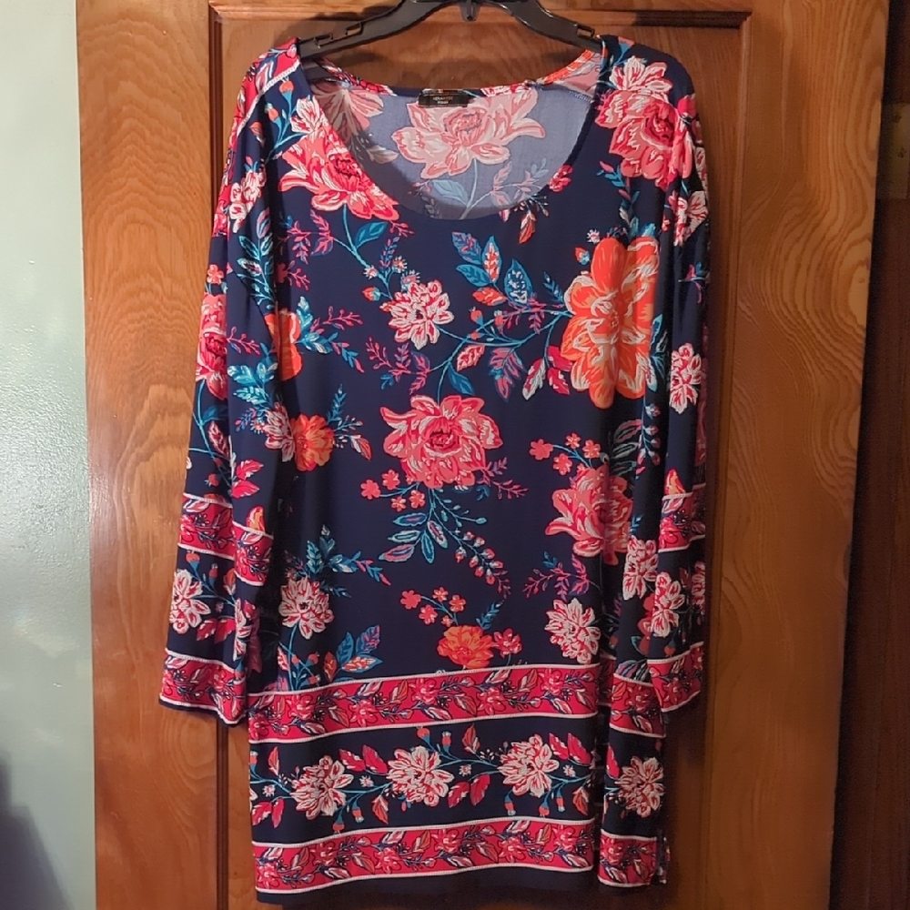 Vera Rose Floral Long Sleeve Dress
